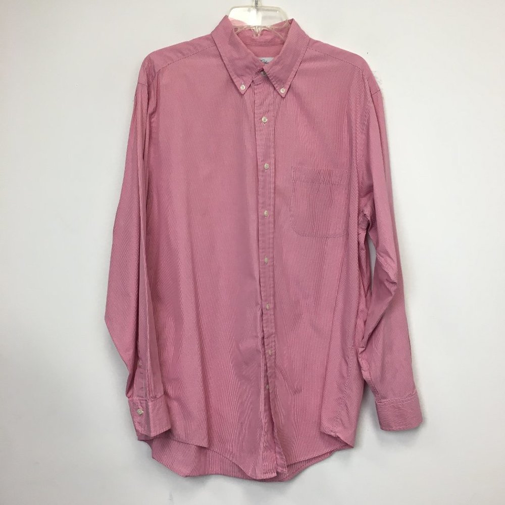 Brooks Brothers Red Micro Check Button Down Shirt